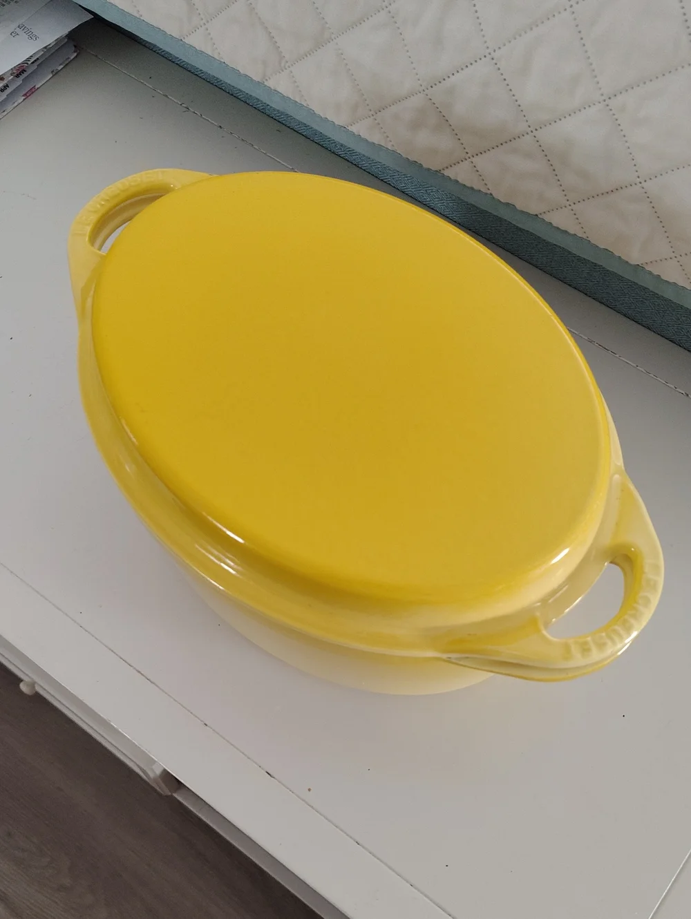 Le Creuset Dutch Oven With Grill Lid 2 In 1 Rare Soleil Color